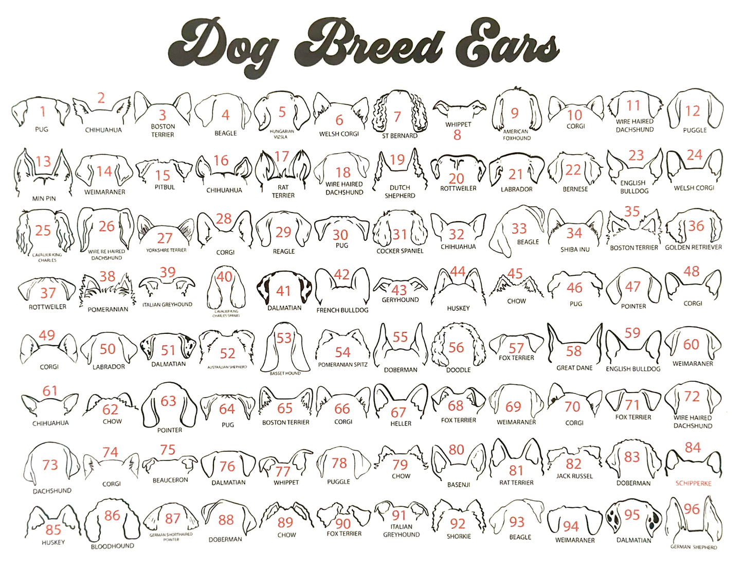 Custom Pet Ears Ornaments