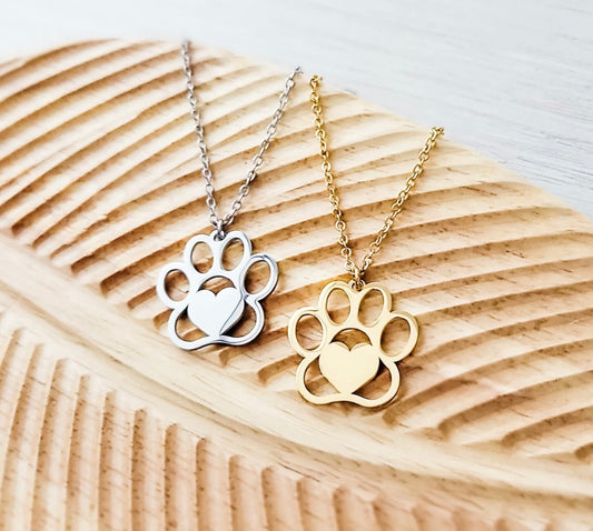 Large Paw Print Necklace