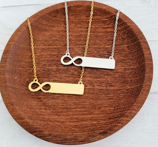 Infinity Bar Necklace