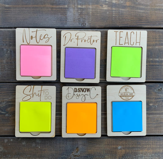 Custom Post-it Note Holders