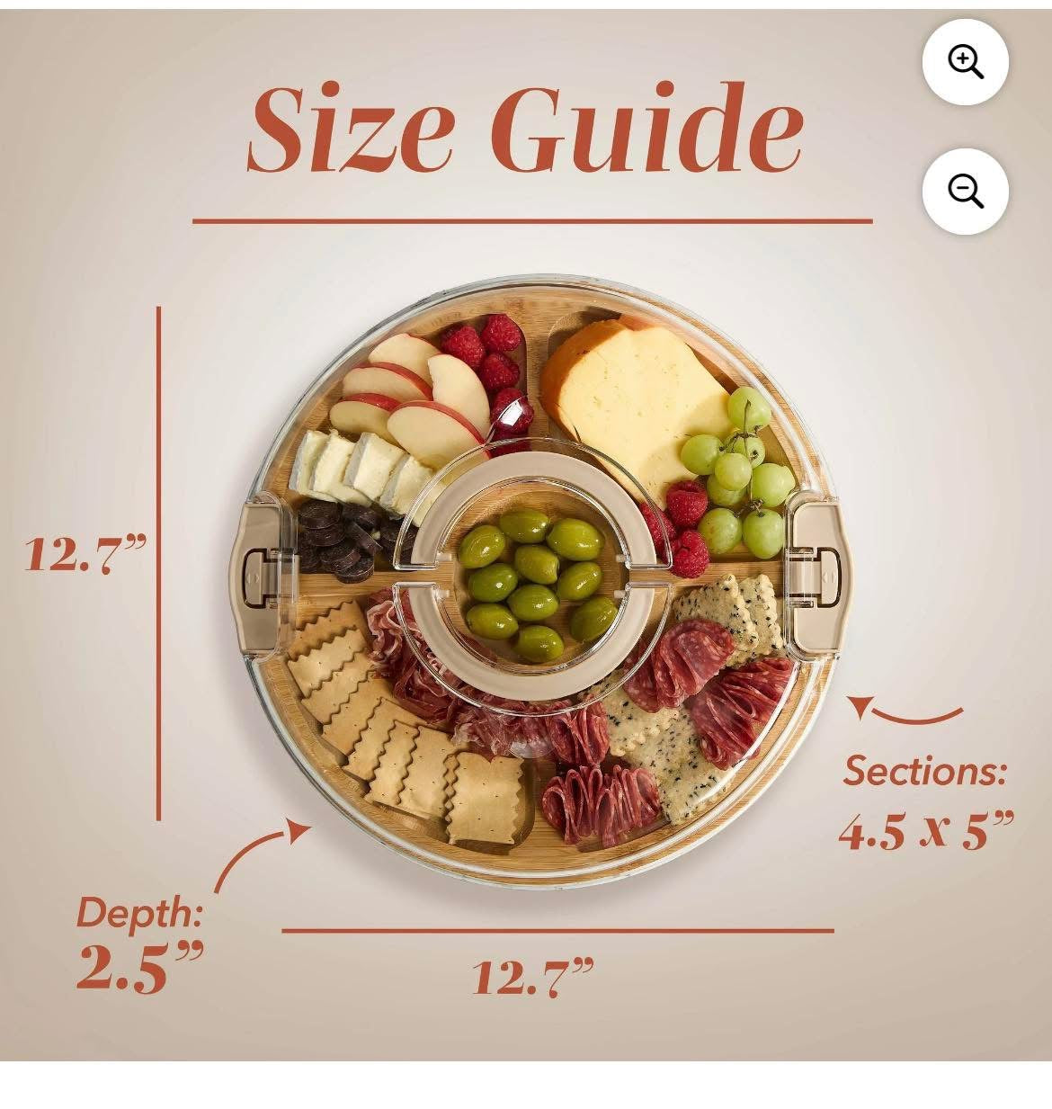 Round Bamboo Serving Dish with Lid