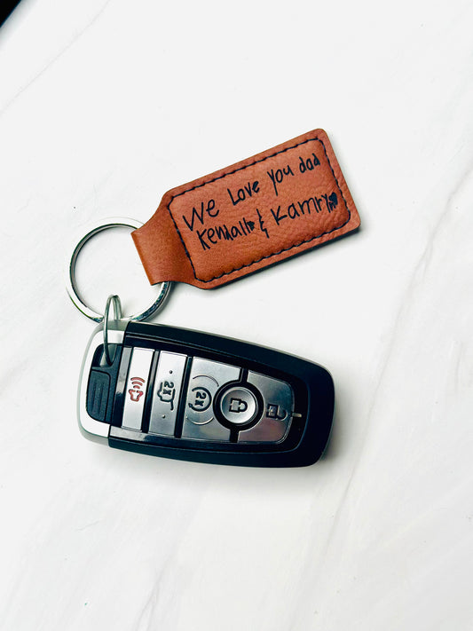 Custom Leather Keychain