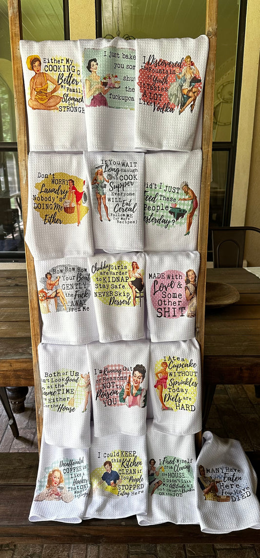 Funny Housewives Kitchen Towels