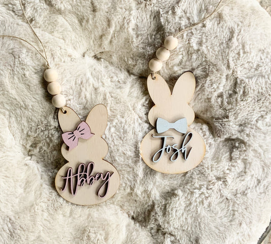 Bunny Name Easter Tags