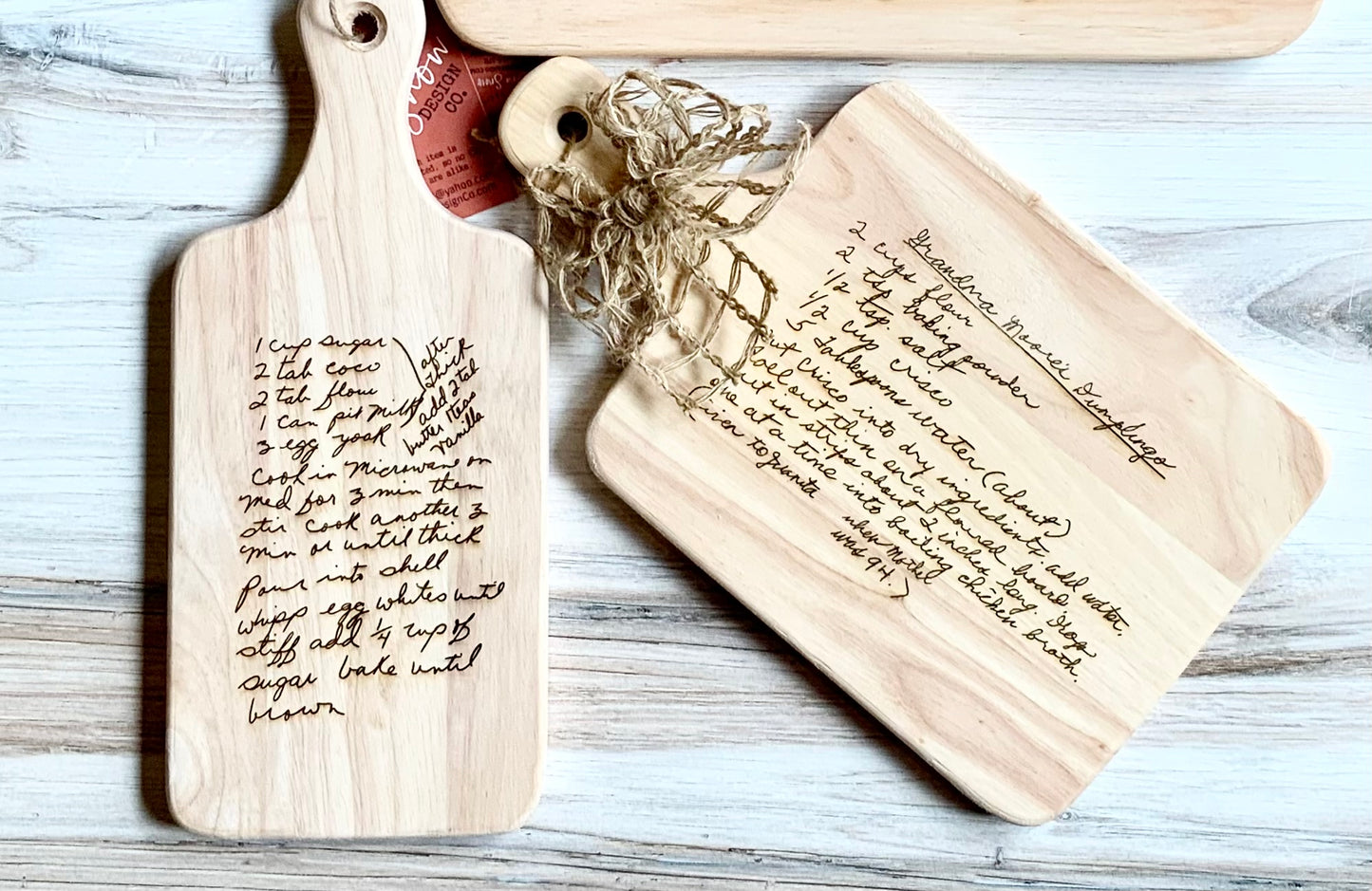 Natural Recipe Boards