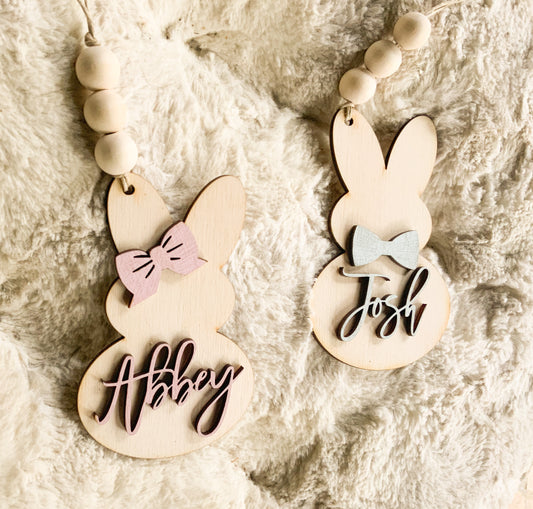 Bunny Name Easter Tags